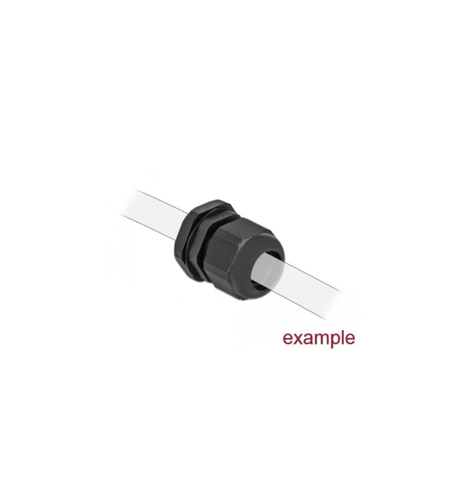 DELOCK - Presse-étoupe PG9, 19 mm 10 pièces, noir