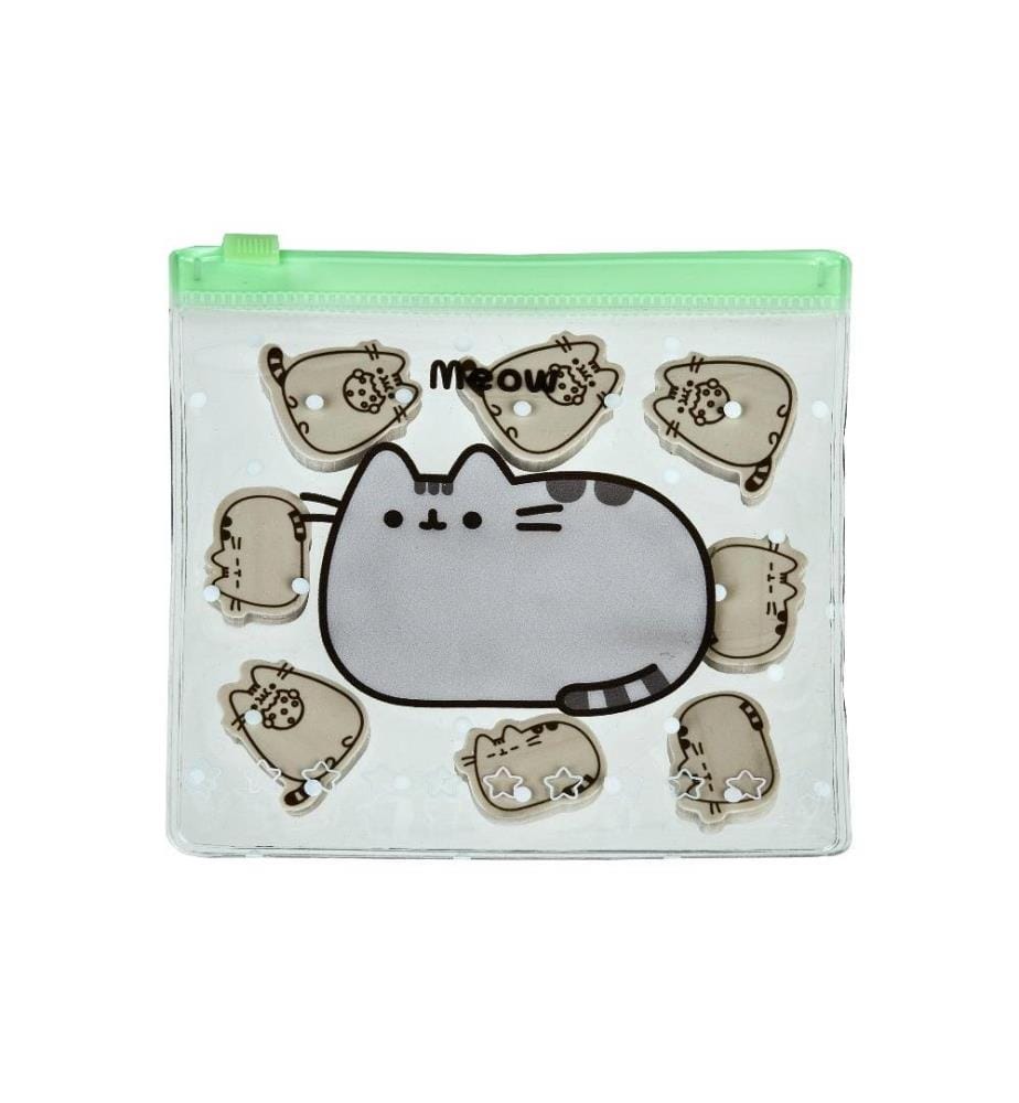 UNDERCOVER - Radiergummi Set-Pusheen 8 Stück, Grau/Hellbeige
