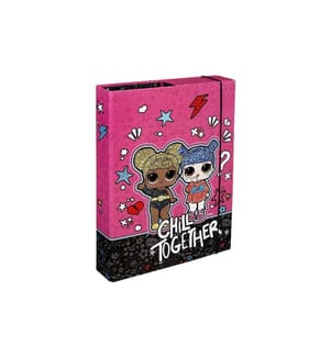 UNDERCOVER - Gummibandmappe A4 LOL Surprise, 4 cm Rücken Pink
