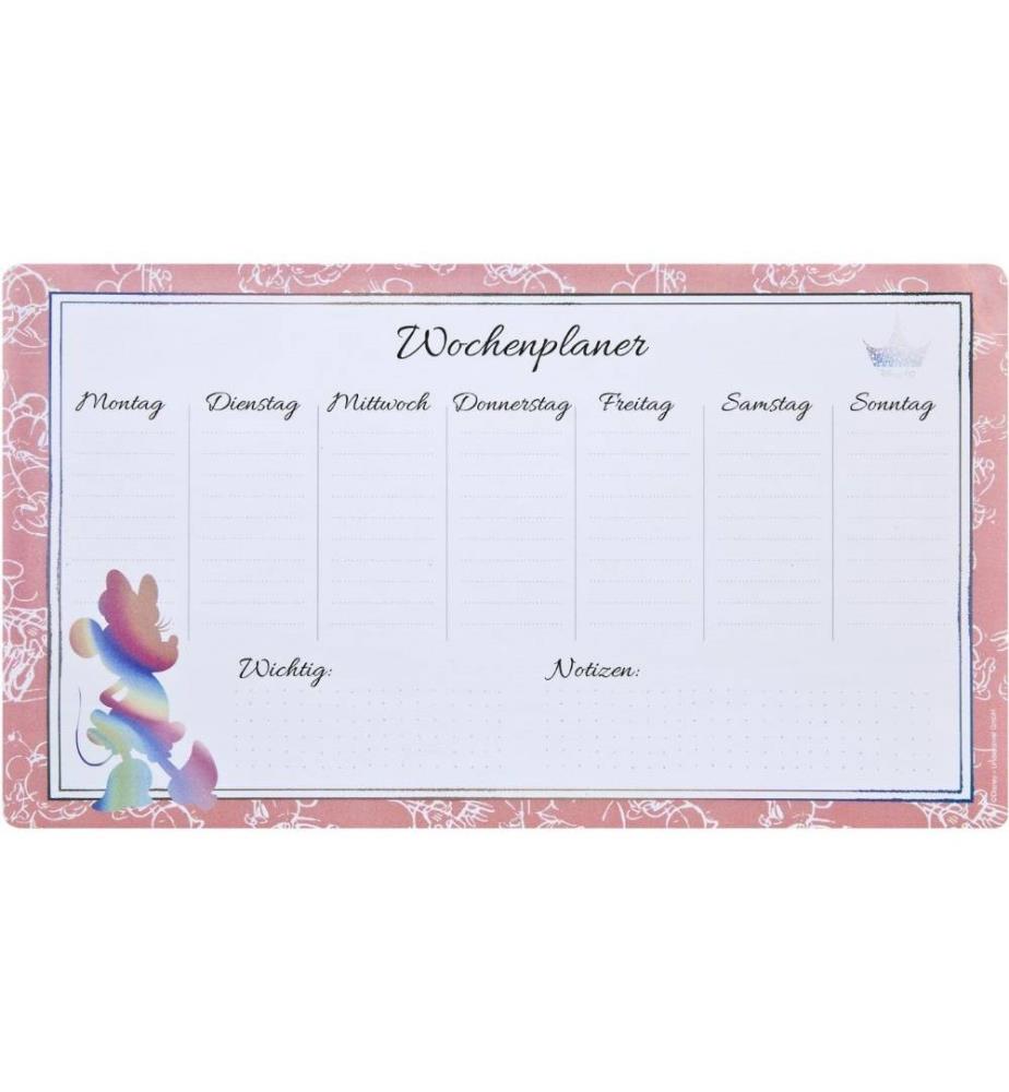 UNDERCOVER - Agendas bloc-notes hebdomadaires Minnie Mouse 60 feuilles