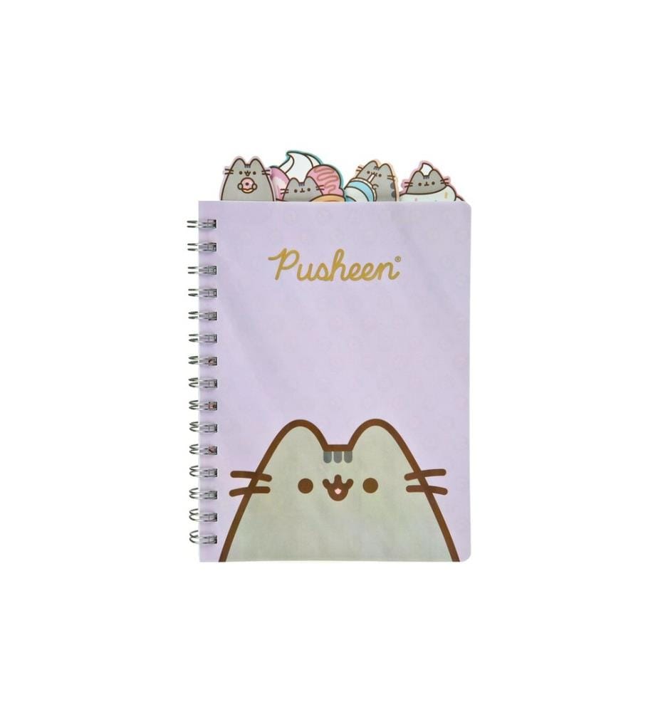 UNDERCOVER - Bloc-notes Pusheen A5, ligné, Brun/Violet