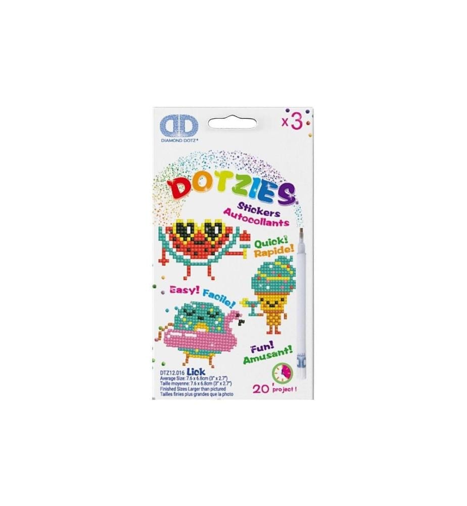 DIAMOND DOTZ - Bastelset Emojis 3 Figuren