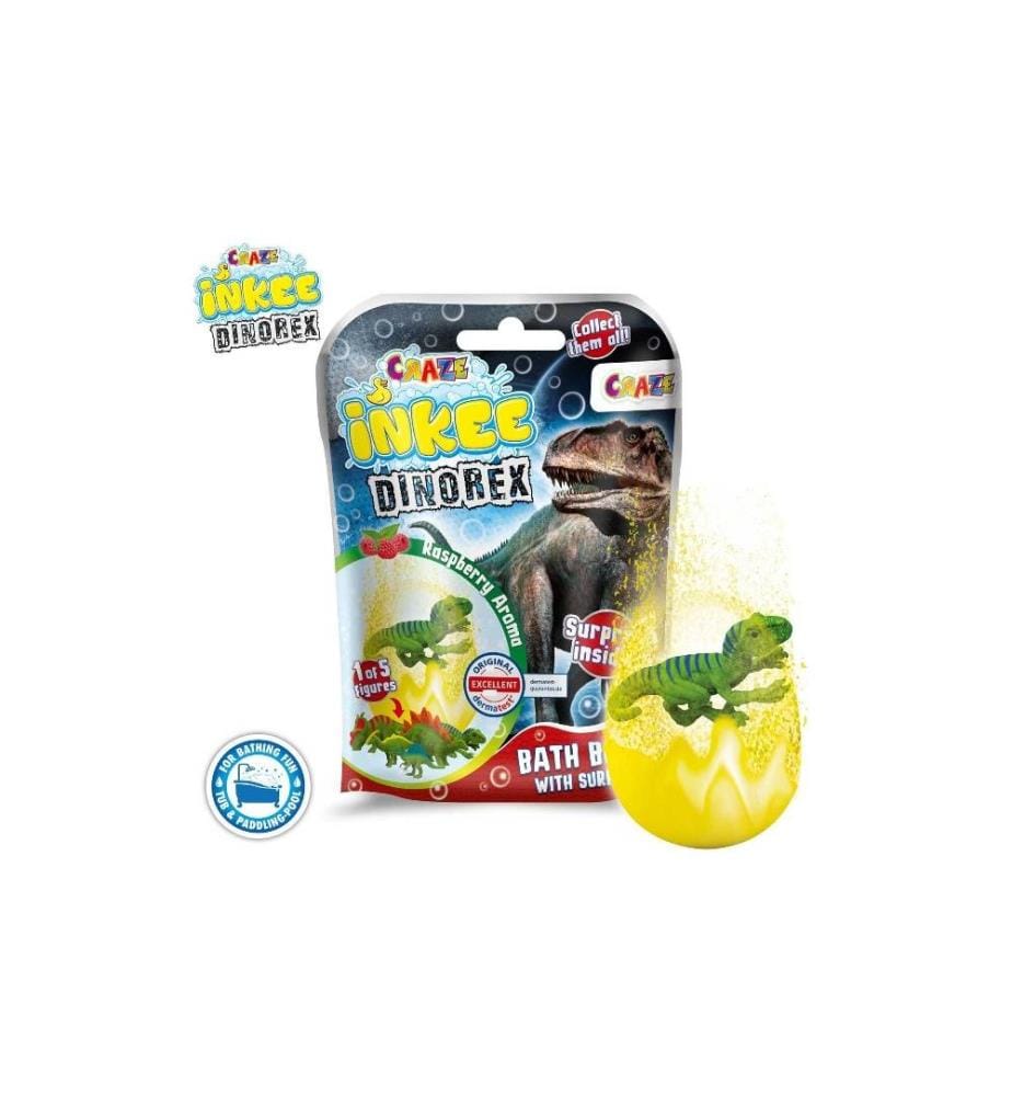 CRAZE - Badekugel Inkee Dinorex Badebombe mit Überraschung 1 Stück