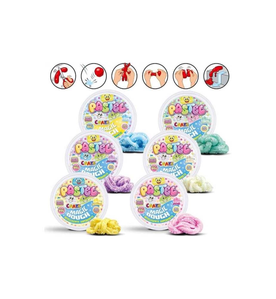 CRAZE - Plasticine Magic Dough Pastel 80 g assortis