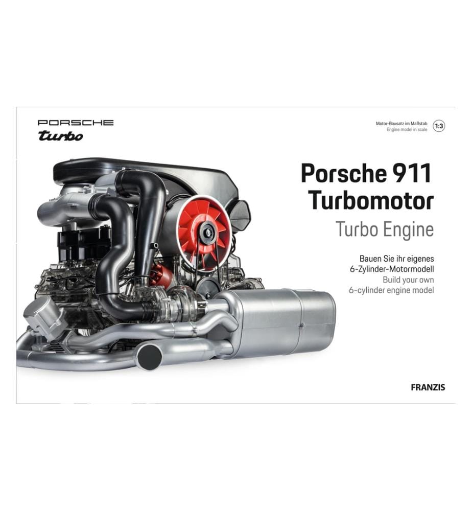 FRANZIS - Kits de montage Porsche 911 moteur turbo 1:3, allemand/anglais
