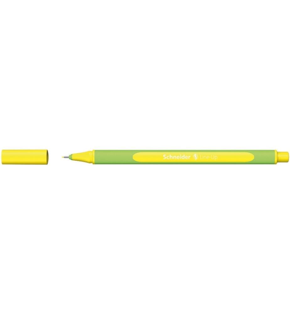 SCHNEIDER - Fineliner Line-Up 0.4 mm, Jaune fluo, 10 pièces