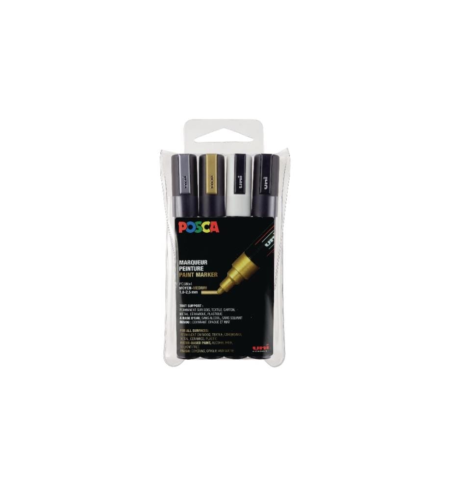 UNI - Marqueur indélébile 1.8 mm - 2.5 mm, multicolore