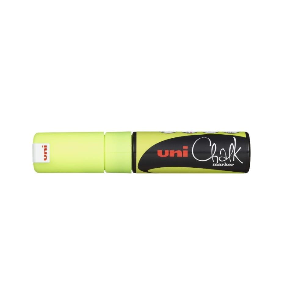 UNI - Marqueur craie liquide UNI - CHALK 8 mm Jaune fluo
