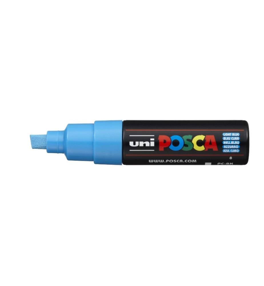 UNI - Marqueur indélébile POSCA 8 mm bleu clair