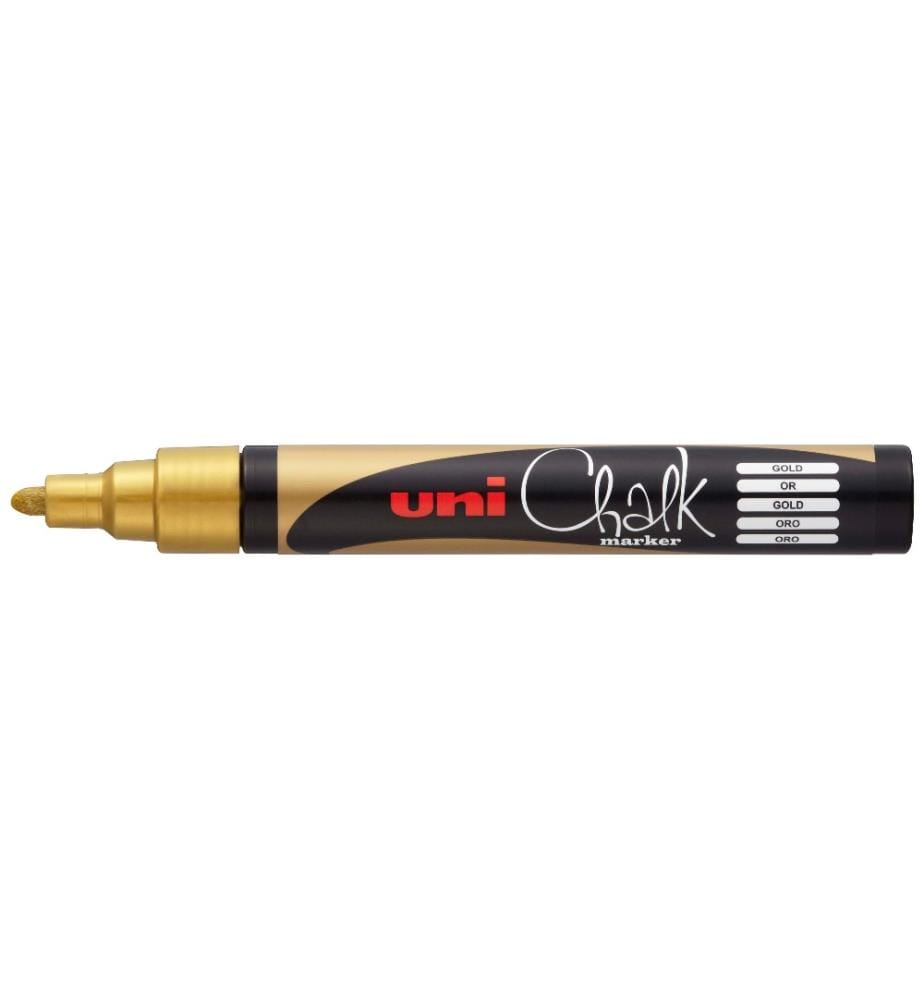 UNI - Marqueur craie liquide UNI - CHALK 1.8 -2.5 mm Doré