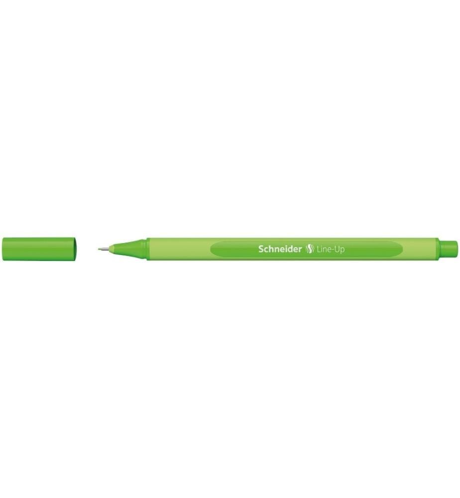 SCHNEIDER - Fineliner Line-Up 0.4 mm, Vert fluo, 10 pièces