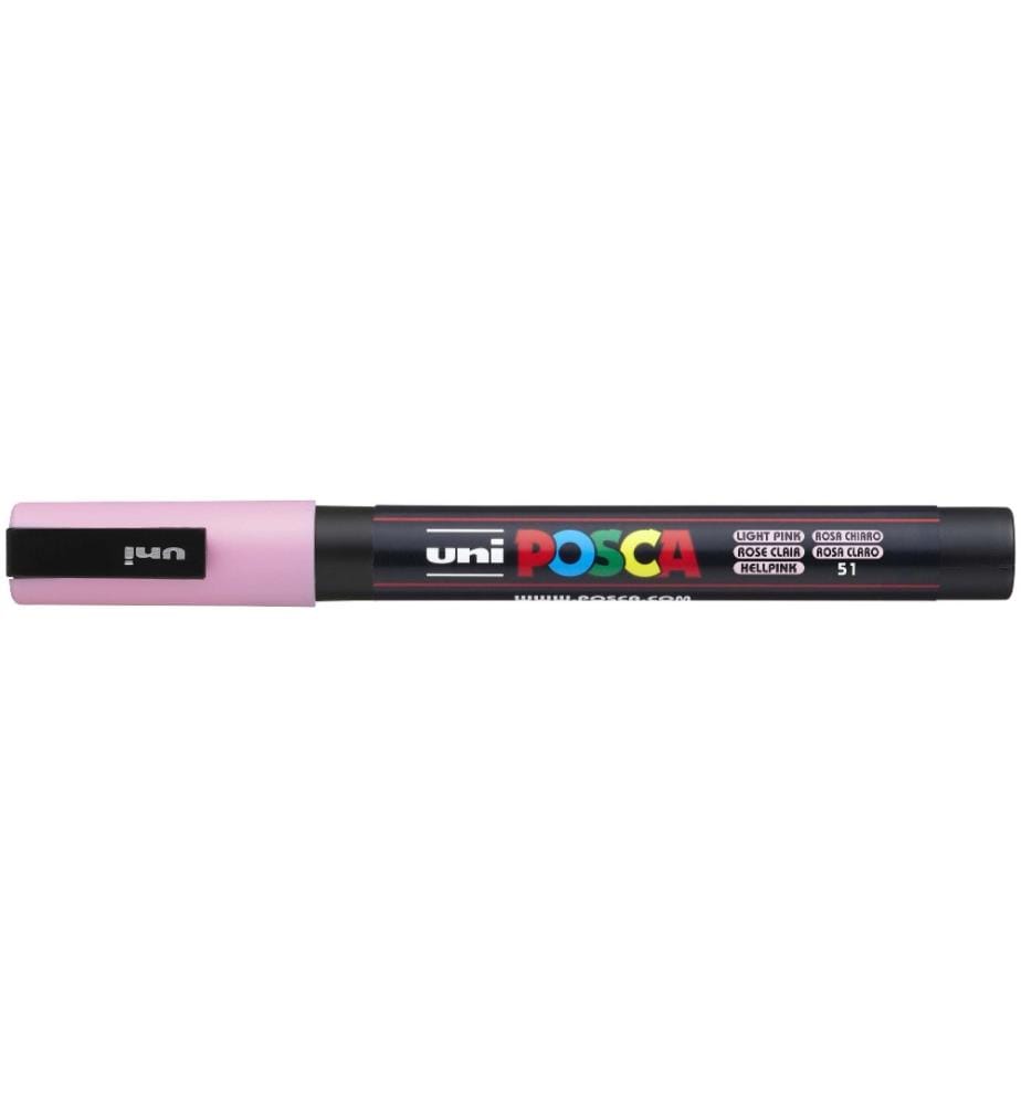UNI - Marqueur indélébile POSCA Softcolors 0,9 - 1,3 mm, rose clair
