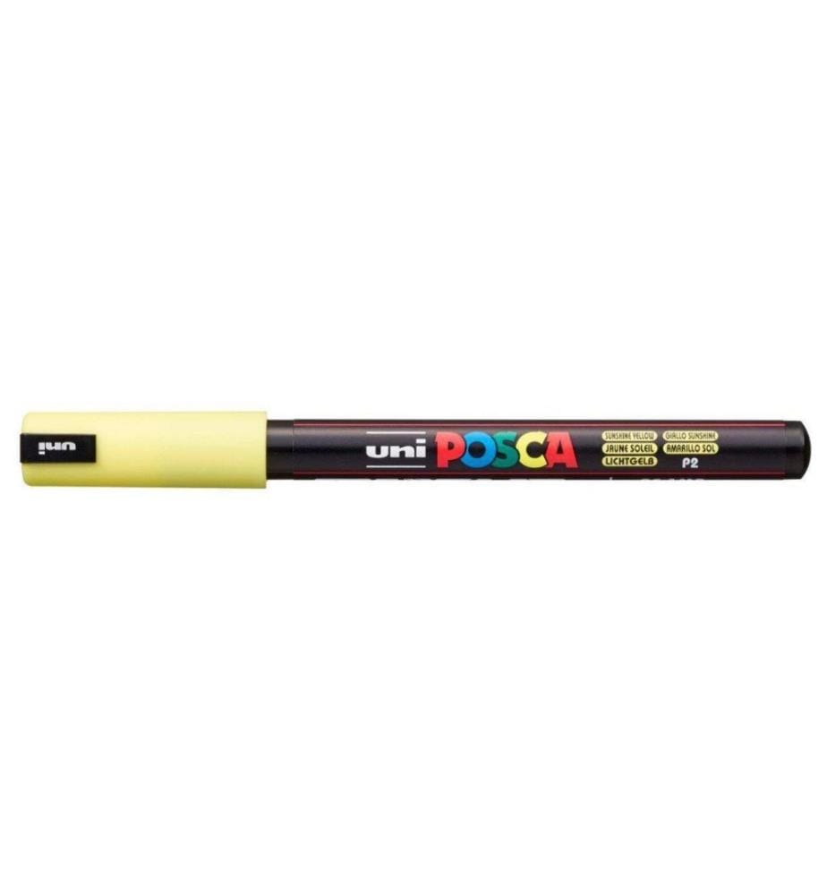 UNI - Permanent-Marker POSCA Softcolors 0.7 mm, Hellgelb