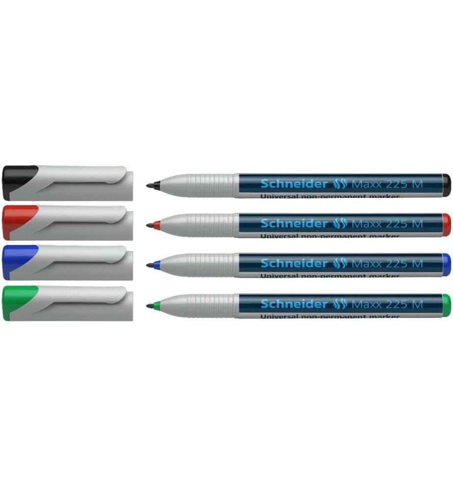 SCHNEIDER - Marqueur indélébile OHP Maxx Assorti, M, 4 pièces