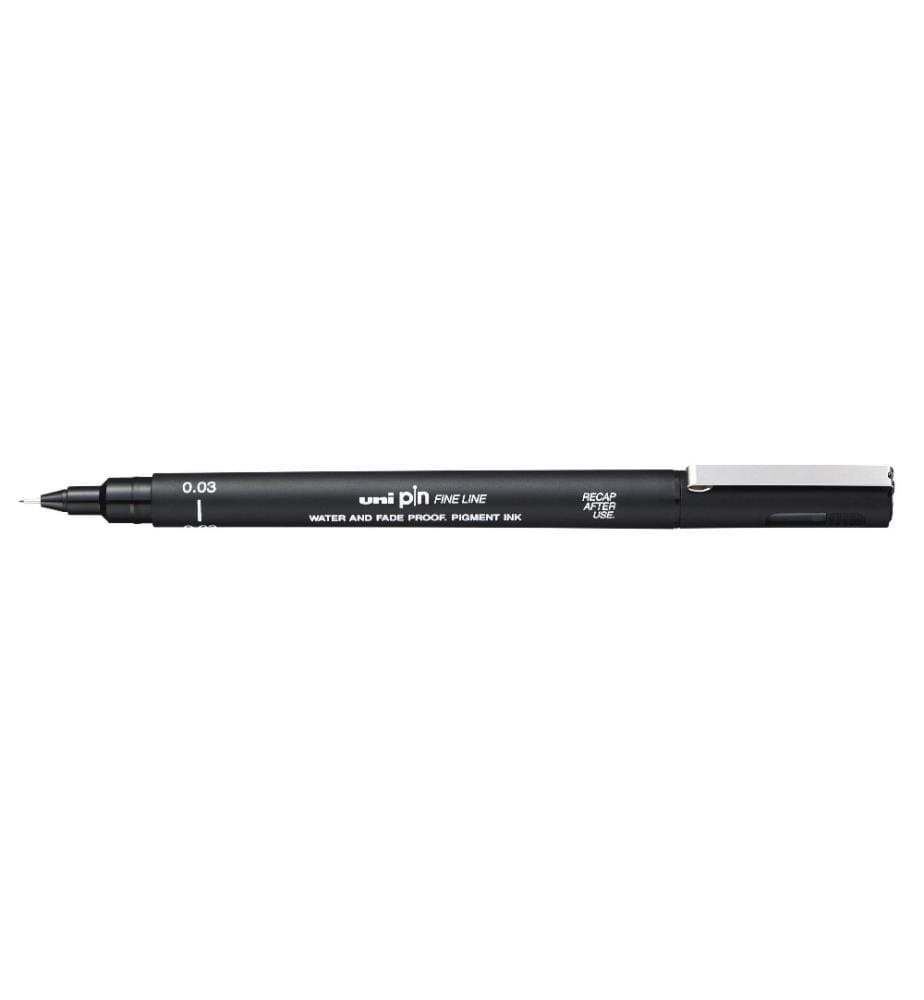 UNI - Fineliner UNI - PIN 0.03 mm, Noir
