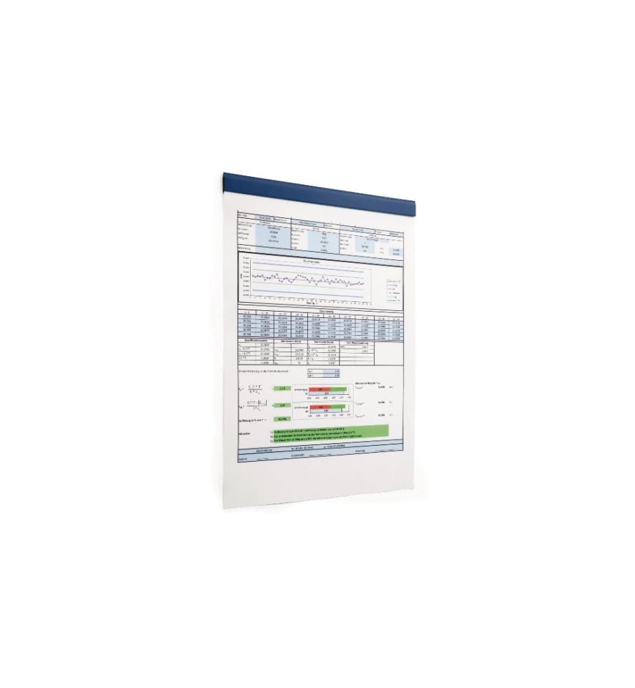 DURABLE - Papierklemme Durafix Rail 210 mm Dunkelblau