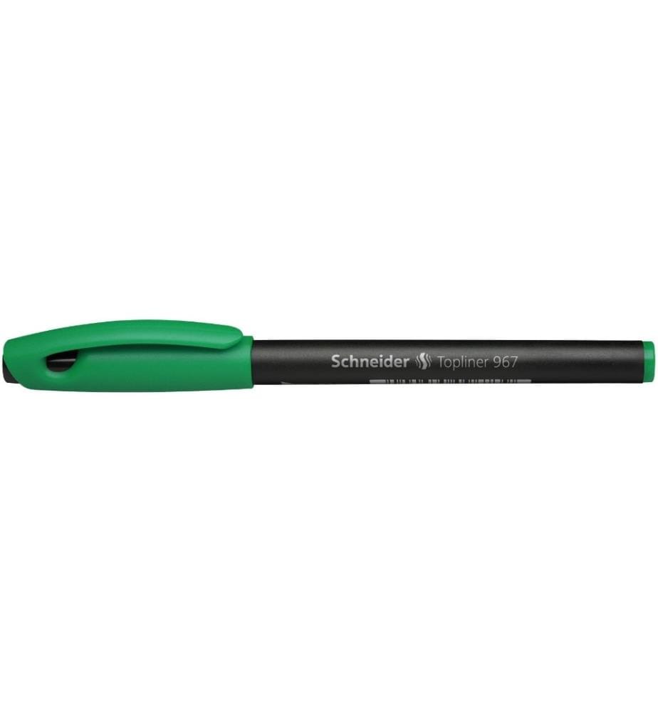 SCHNEIDER - Fineliner 967 0.4 mm, Vert, 10 pièces