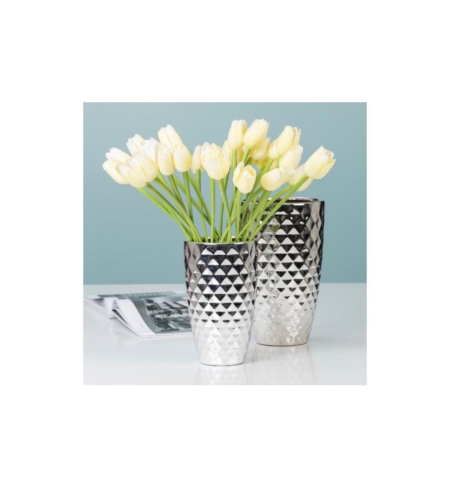 SCHEURICH - Vase Silber 20 cm