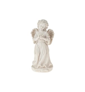 OPIFLOR - Décoration de la tombe Ange Cara avec colombe Polyrésine, 15 cm