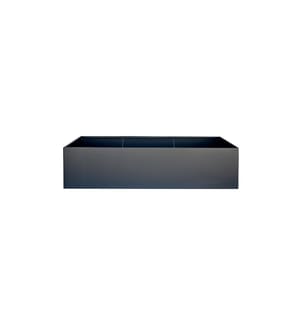 HERSTERA - Bac à fleurs Metal Planter Edge 50, 200x100x50 cm, anthracite
