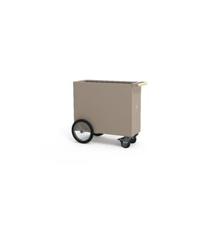 HERSTERA - Jardinière surélevée Cube diviseur 100 x 40 x 80, Taupe