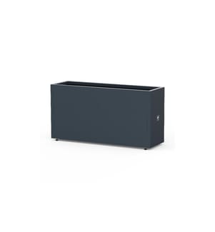 HERSTERA - Bac à fleurs Metal Planter 30, 100 x 30 x 50 cm, anthracite