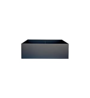 HERSTERA - Bac à fleurs Metal Planter Edge 50, 150x100x50 cm, anthracite