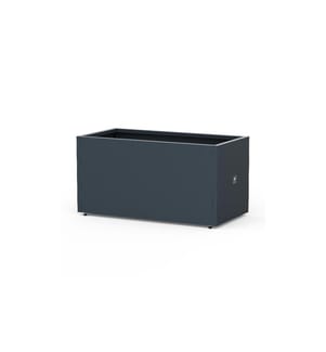 HERSTERA - Bac à fleurs Metal Planter 50, 100 x 50 x 50 cm, anthracite