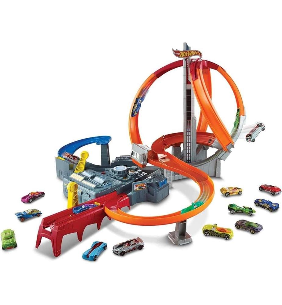 Hot Wheels Hot Wheels Spin Storm Track Set Moto DeinDeal