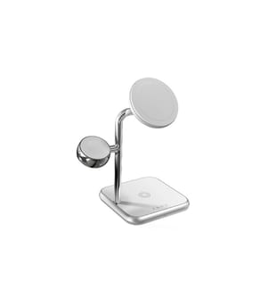 ZENS - Chargeur sans fil 4in1 Magsafe Blanc