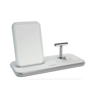 ZENS - Chargeur sans fil Dual QI + Lightning Blanc