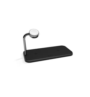 ZENS - Chargeur sans fil Dual + Watch Aluminium Noir