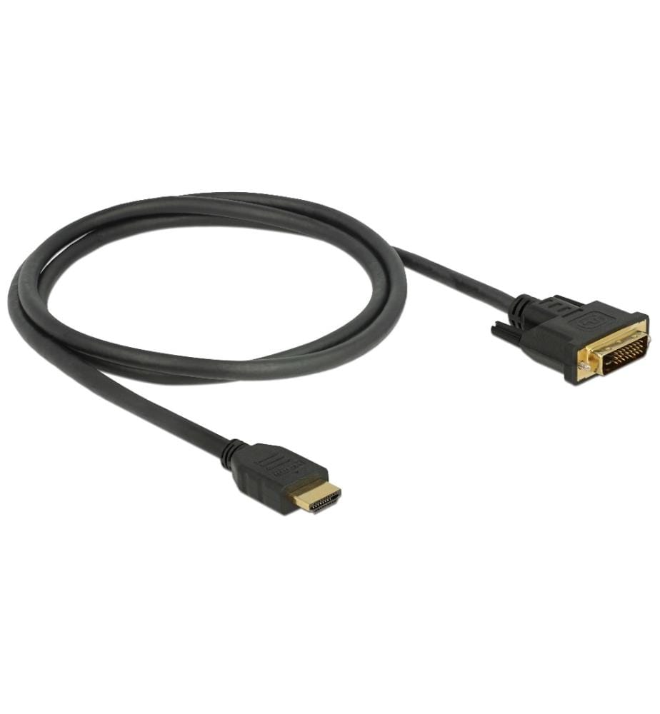 DELOCK - Kabel HDMI – DVI, 1 m, bidirektional