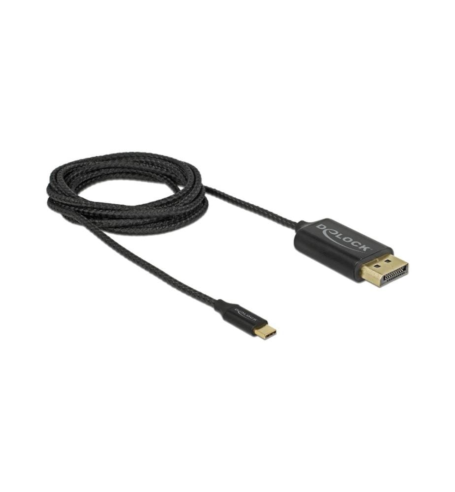 DELOCK - Kabel USB Type-C – DisplayPort koaxial Kabel, 2m, 4K/60Hz