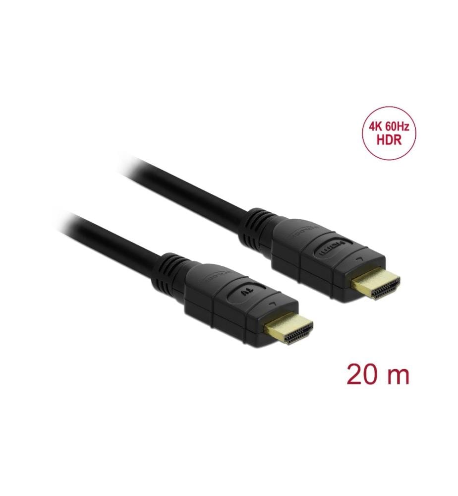 DELOCK - Kabel 4K 60Hz HDMI - HDMI, 20 m