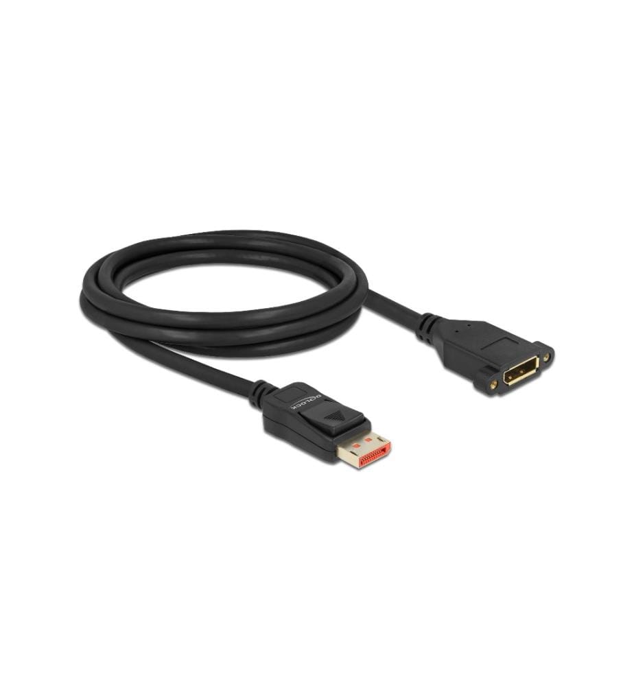 DELOCK - Câble de rallonge à encastrer DisplayPort - DisplayPort, 2 m