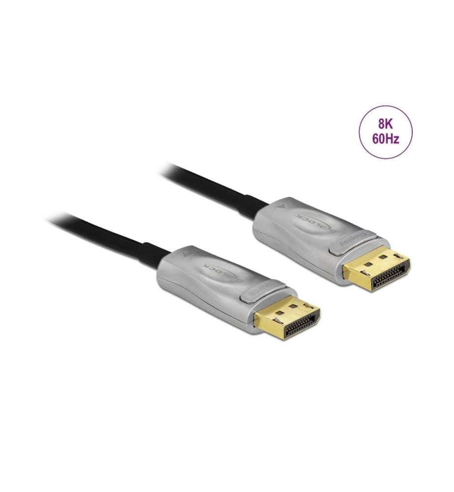 DELOCK - Optisches Kabel DisplayPort - DisplayPort, 100 m, 8K 60 Hz