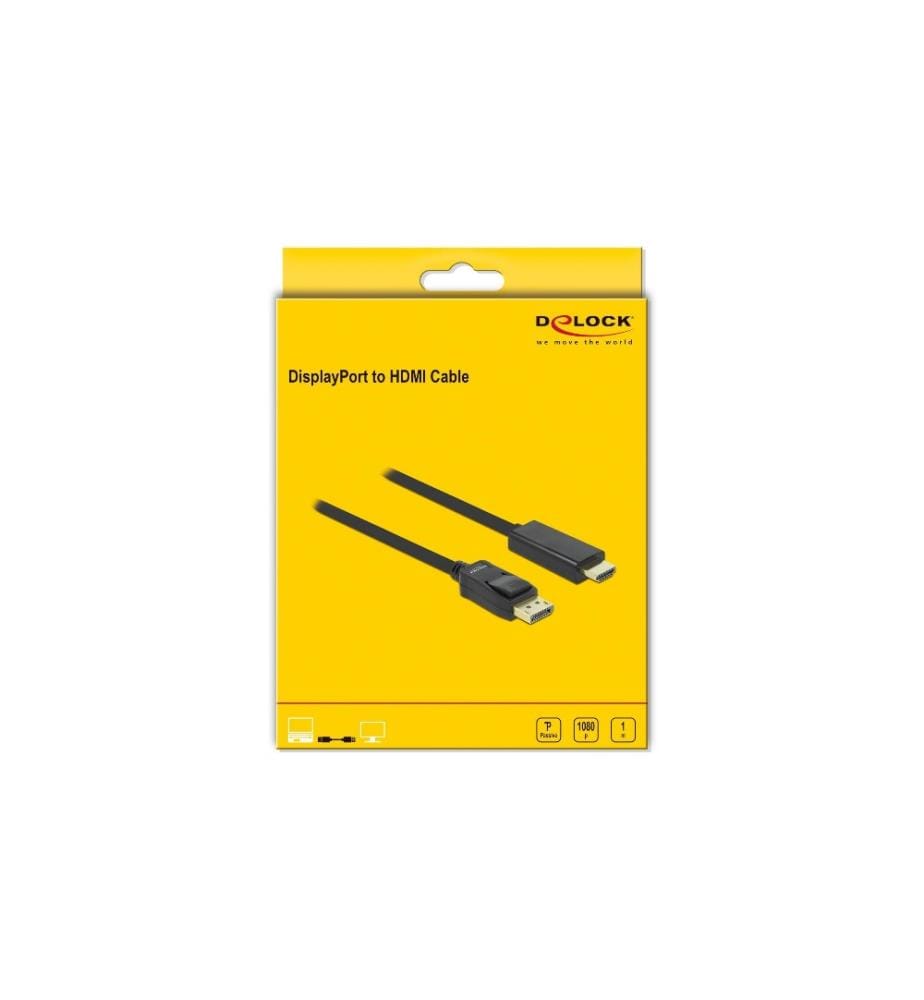 DELOCK - Kabel DisplayPort - HDMI, 1 m