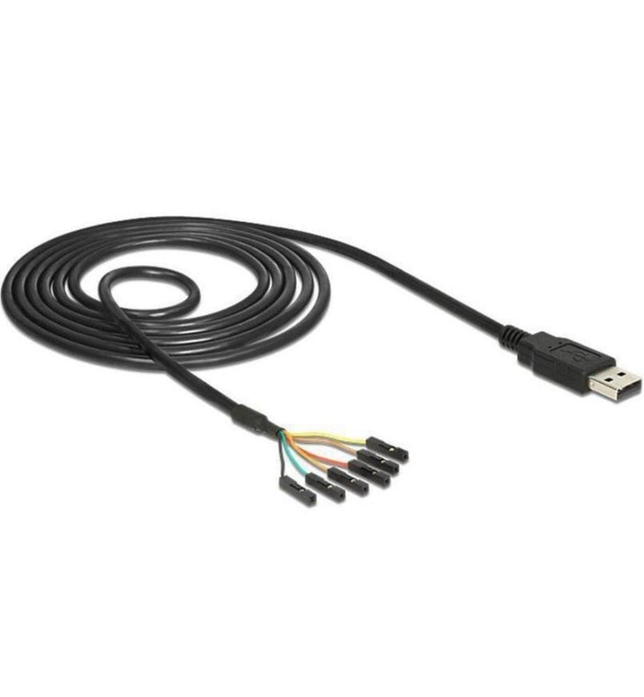 DELOCK - USB 2.0-Kabel TTL Seriel 6 Pin (5 V) USB A - Pinheader 1.8 m