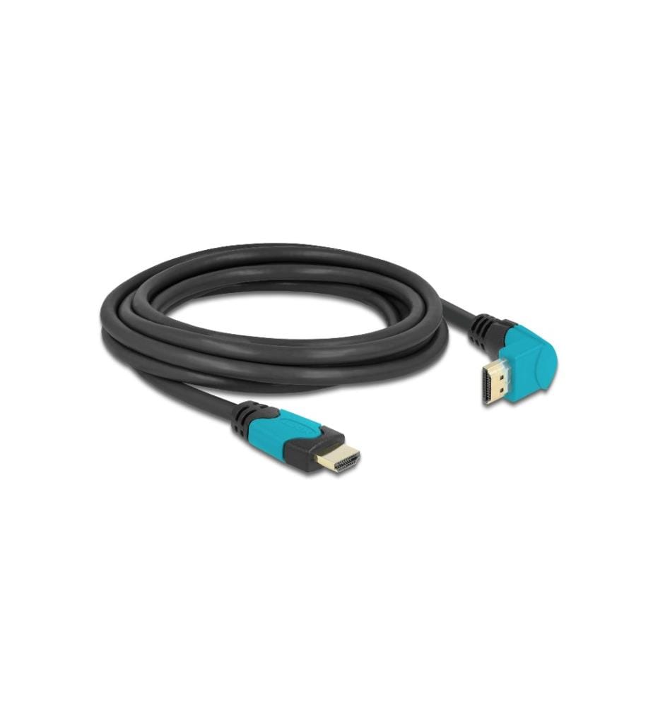 DELOCK - Kabel Unten gewinkelt 8K 60Hz HDMI - HDMI, 3 m
