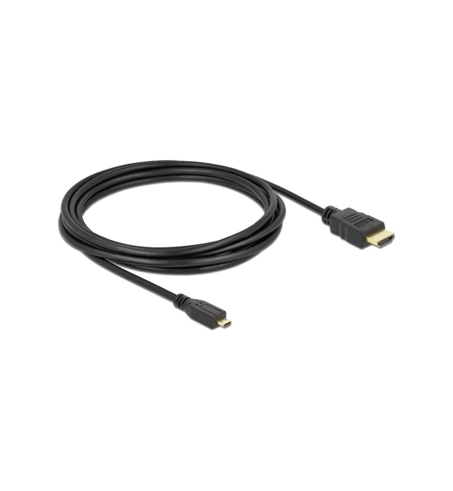 DELOCK - Kabel HDMI - Micro-HDMI (HDMI-D), 3 m, Schwarz