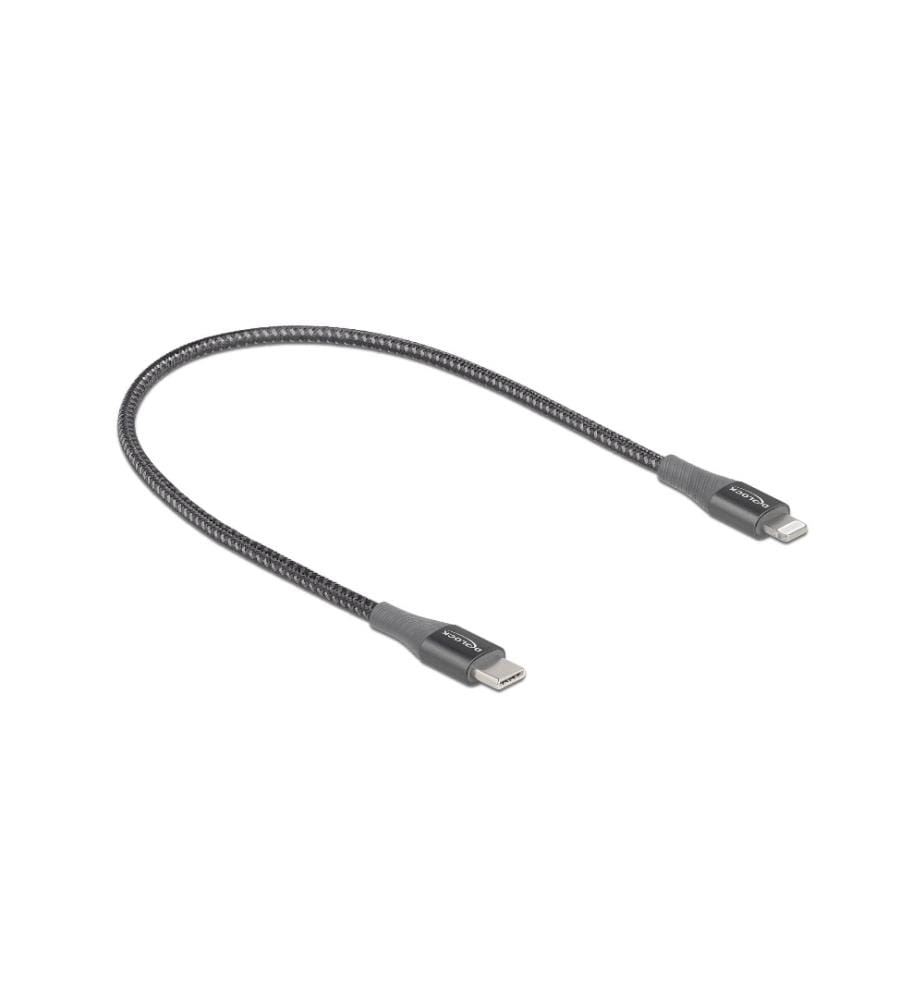 DELOCK - USB-Kabel USB C - Lightning 0.5 m, Grau