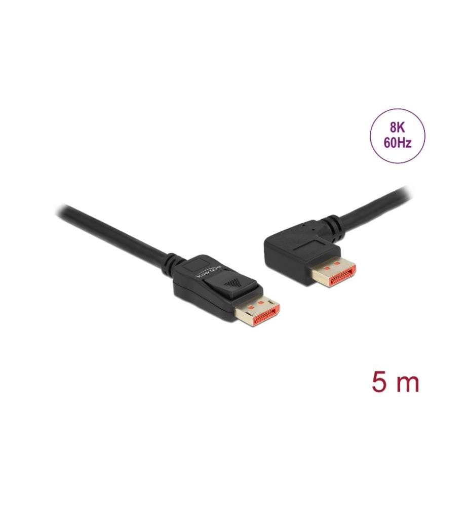 DELOCK - Kabel Links gewinkelt DisplayPort - DisplayPort, 5 m