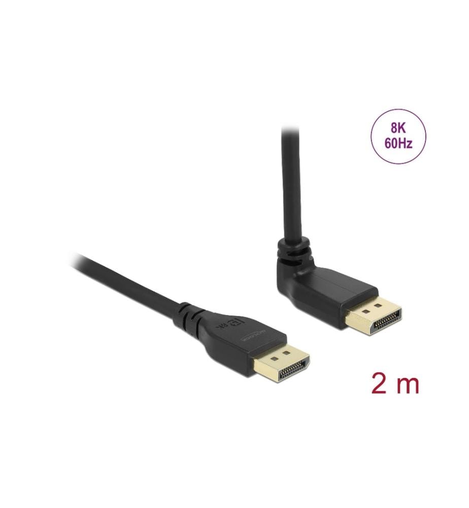 DELOCK - Kabel Oben gewinkelt DisplayPort - DisplayPort, 2 m, 8K 60Hz