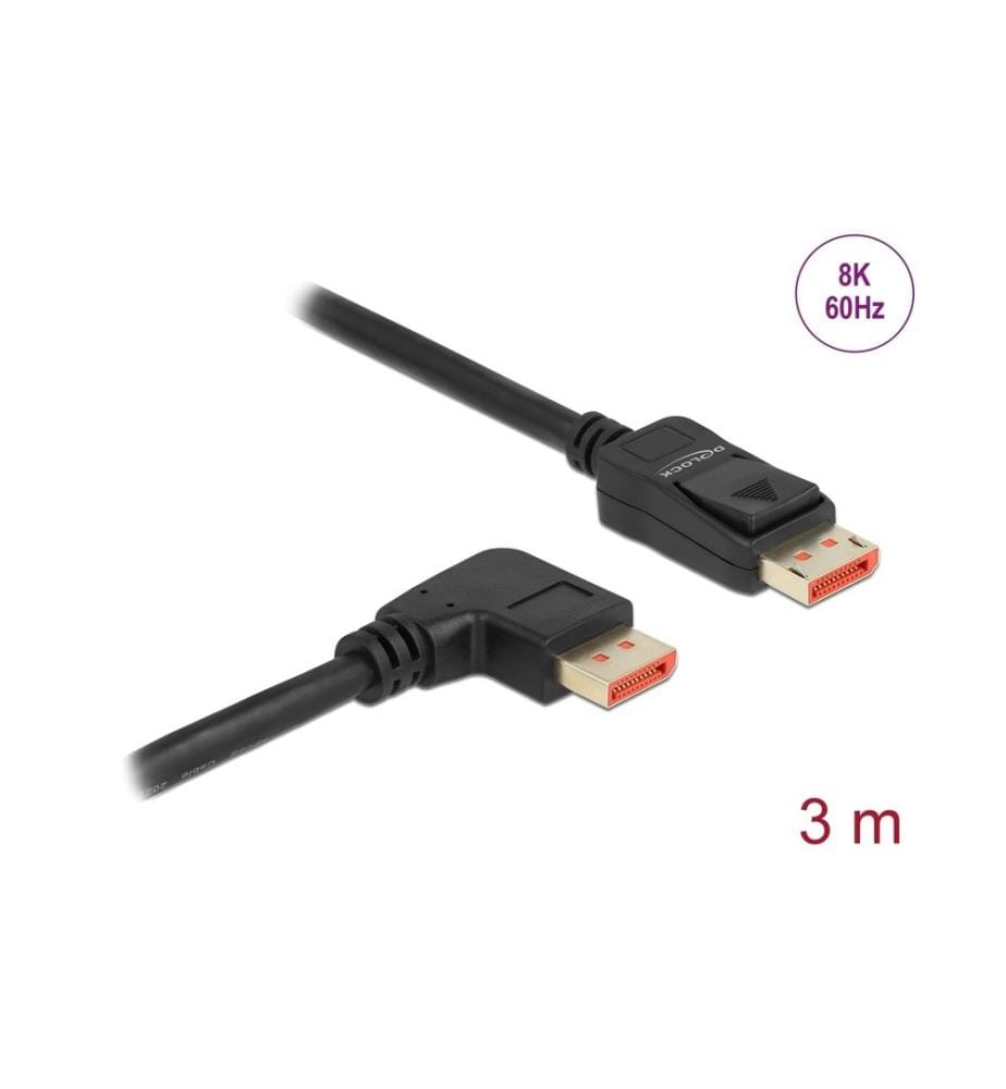 DELOCK - Kabel Rechts gewinkelt DisplayPort - DisplayPort, 3 m