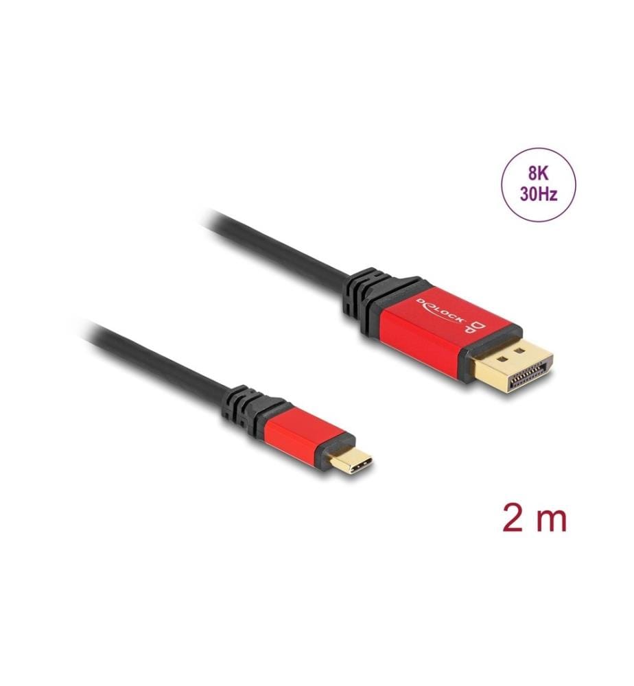 DELOCK - Kabel 8K 30Hz USB Type-C - DisplayPort, 2 m