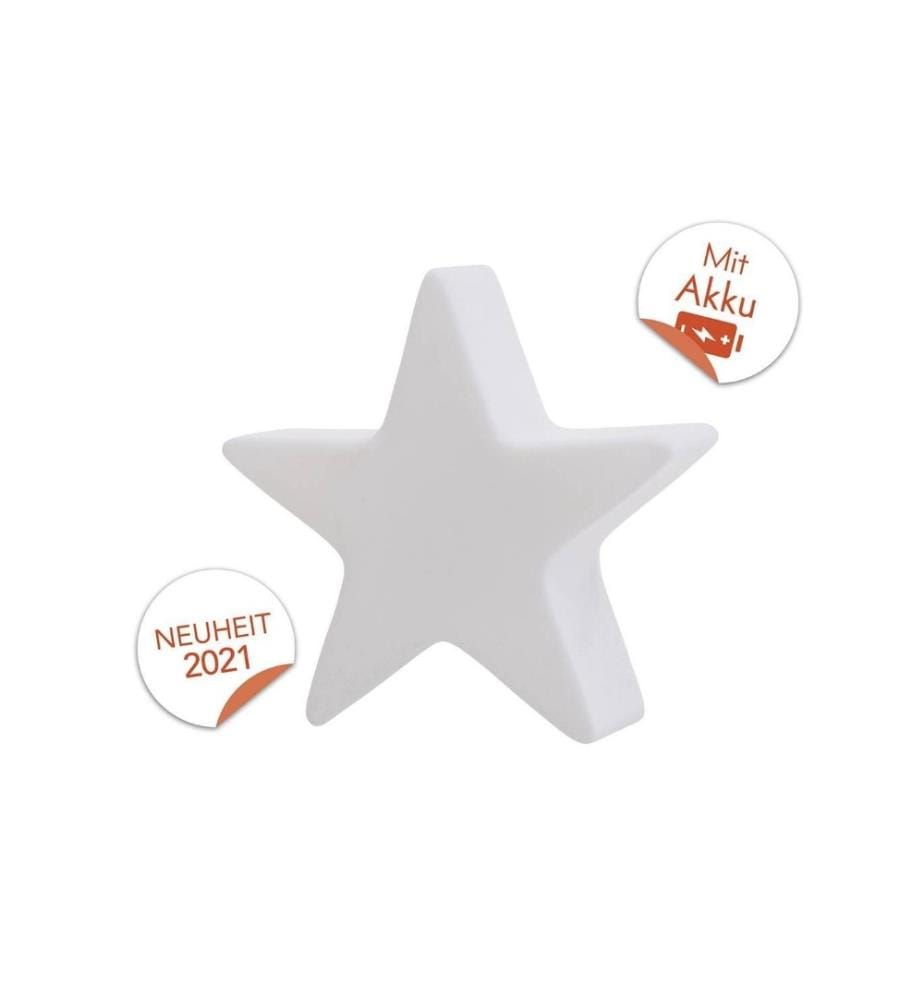 8 SEASONS - Design Motivlicht Shining Star Micro S, Weiss