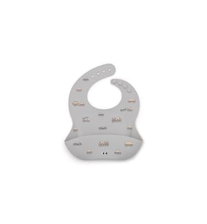 NOUI NOUI - Bavoir Silicone Little Wheels 25 x 23 cm