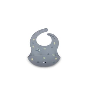 NOUI NOUI - Bavoir Silicone Océan sauvage 25 x 23 cm