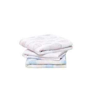 ADEN + ANAIS - Tissu de gaze Above the clouds Set de 3 pièces 70 x 70 cm